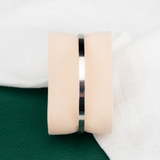 Bracelete Liso banhado a Ródio Branco