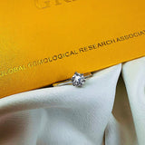 Anel Solitário Ajustável Essence em Prata 925 com Pedra Moissanite de 0.5 ct (5mm)