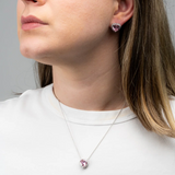 Conjunto Coração Rosa com Auréola