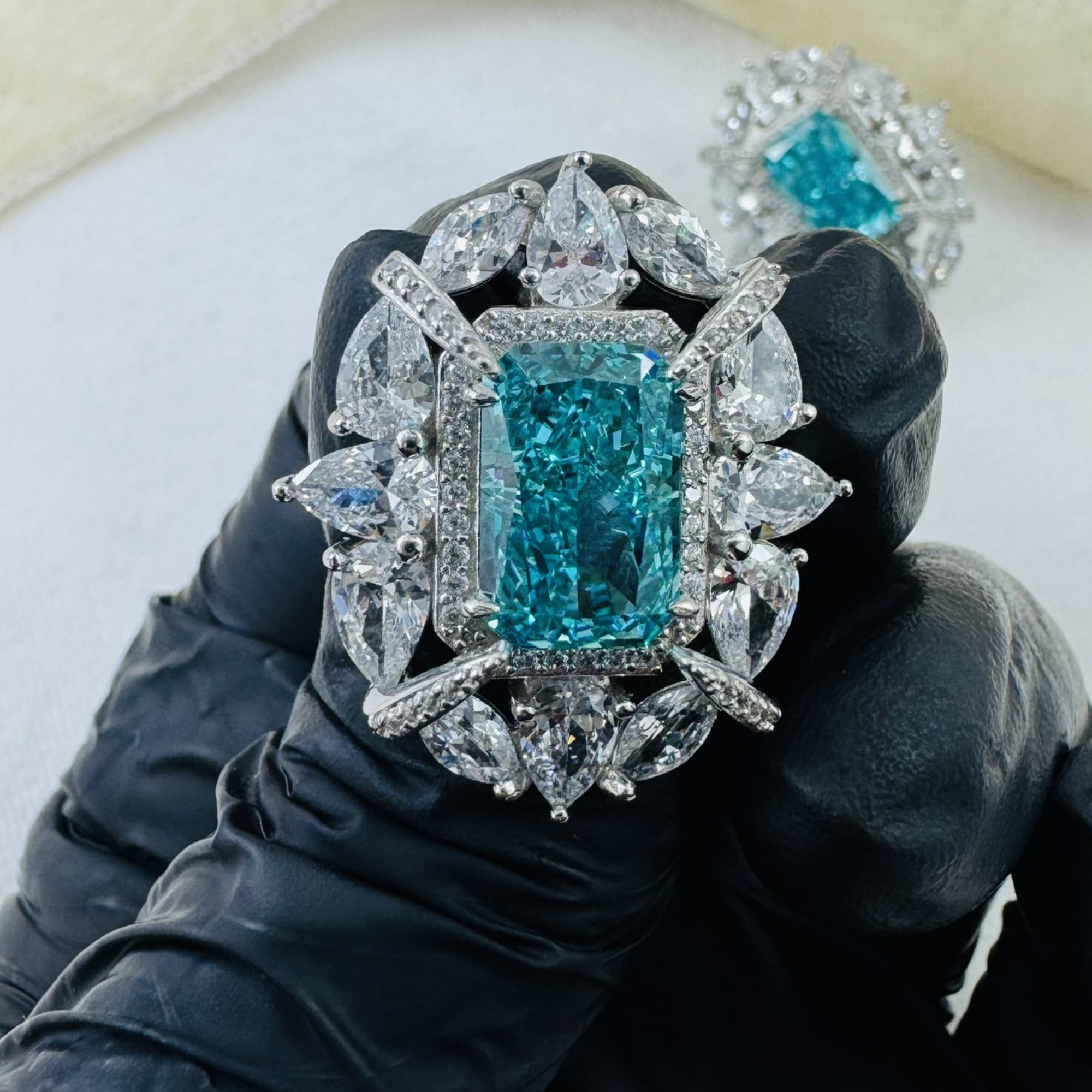 PRATA 925/DIAMANTE CARBONO