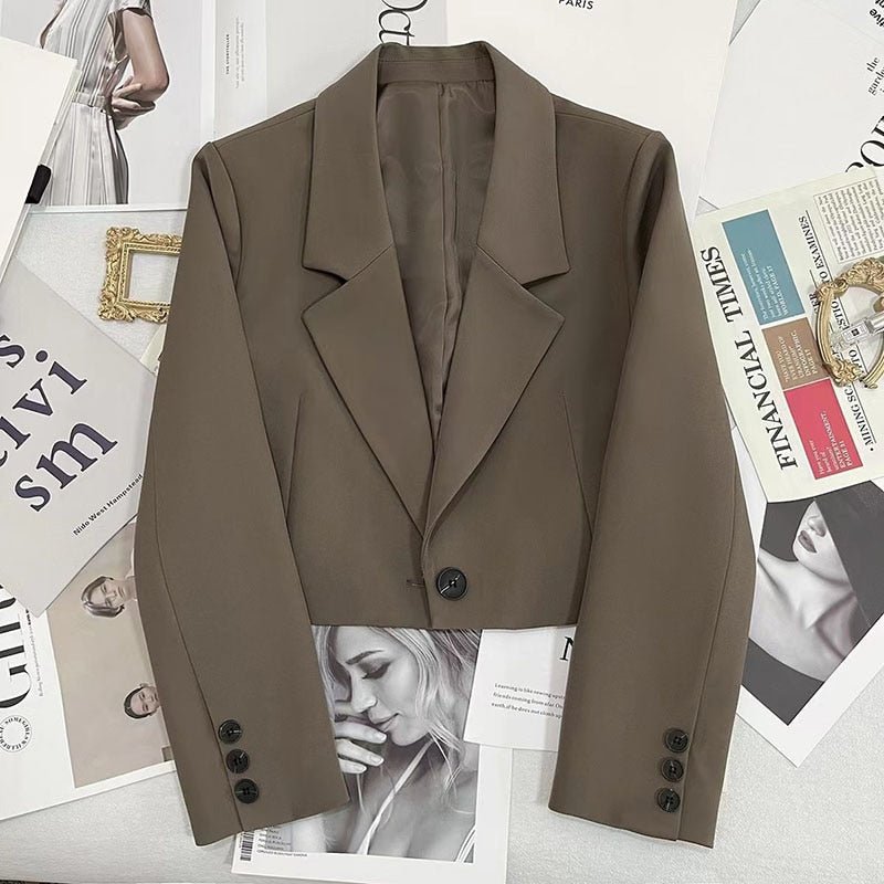 Blazer Feminino  Cropped
