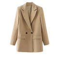 Blazer Feminino Gola Entalhada