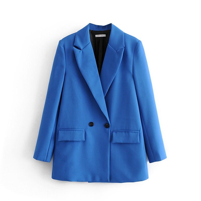 Blazer Feminino Gola Entalhada