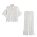Conjunto De Camisa Com Calça E Camisa De Renda