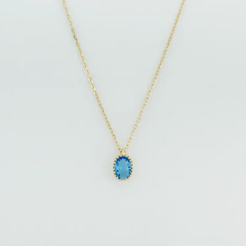 Conjunto de Gargantilha e Brinco Banhada em ouro 18k Com Pedra De Zircônia