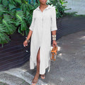 Vestido Longo De Linho