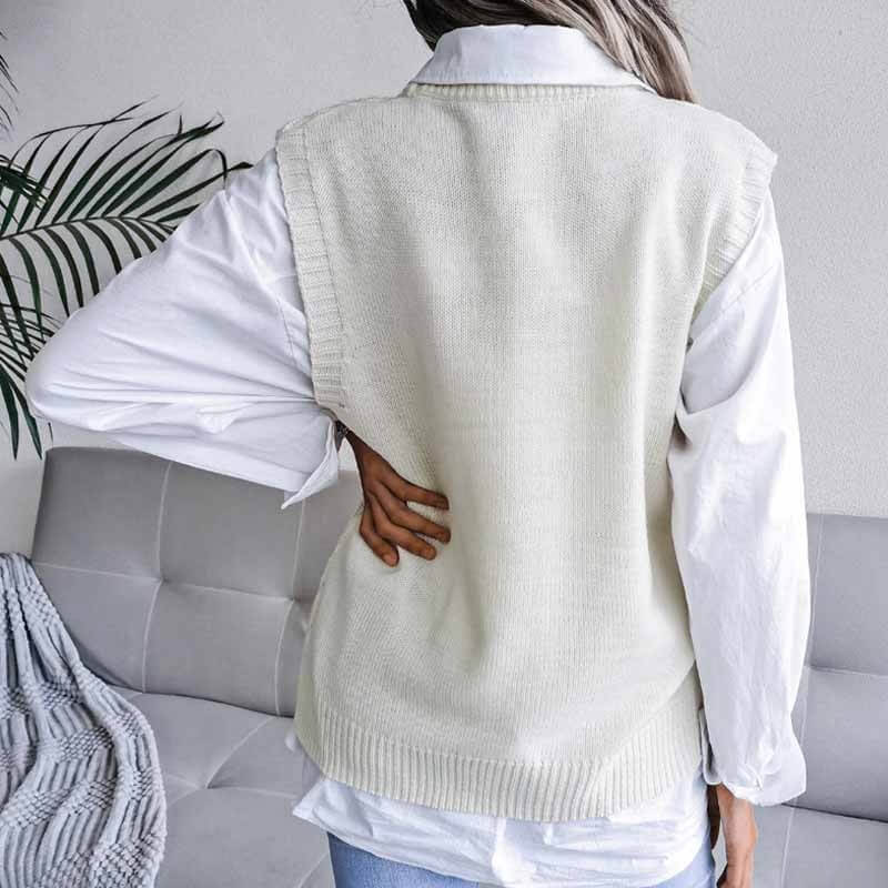 Colete Feminino de Trico