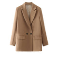 Blazer Feminino Gola Entalhada