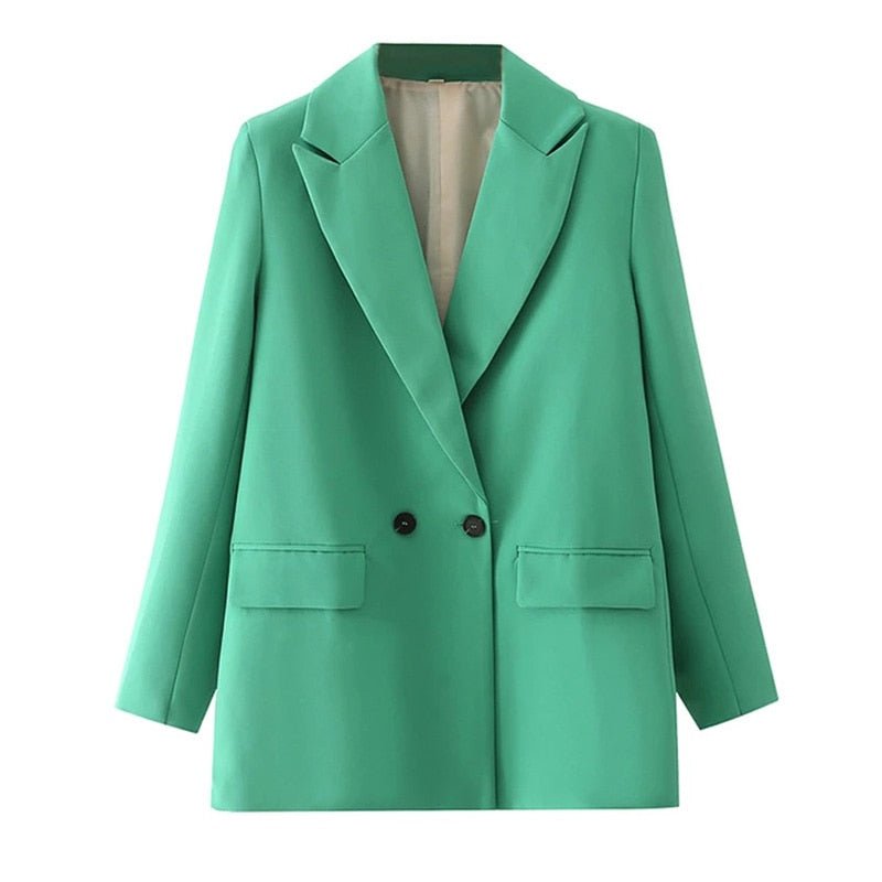 Blazer Feminino Gola Entalhada