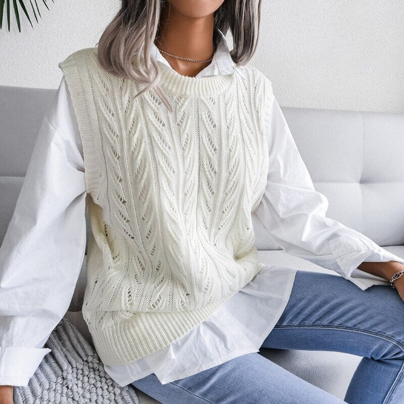 Colete Feminino de Trico