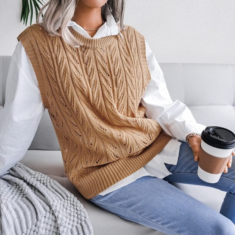 Colete Feminino de Trico
