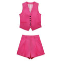 Conjunto De Colete Com Bermuda Para o Verão