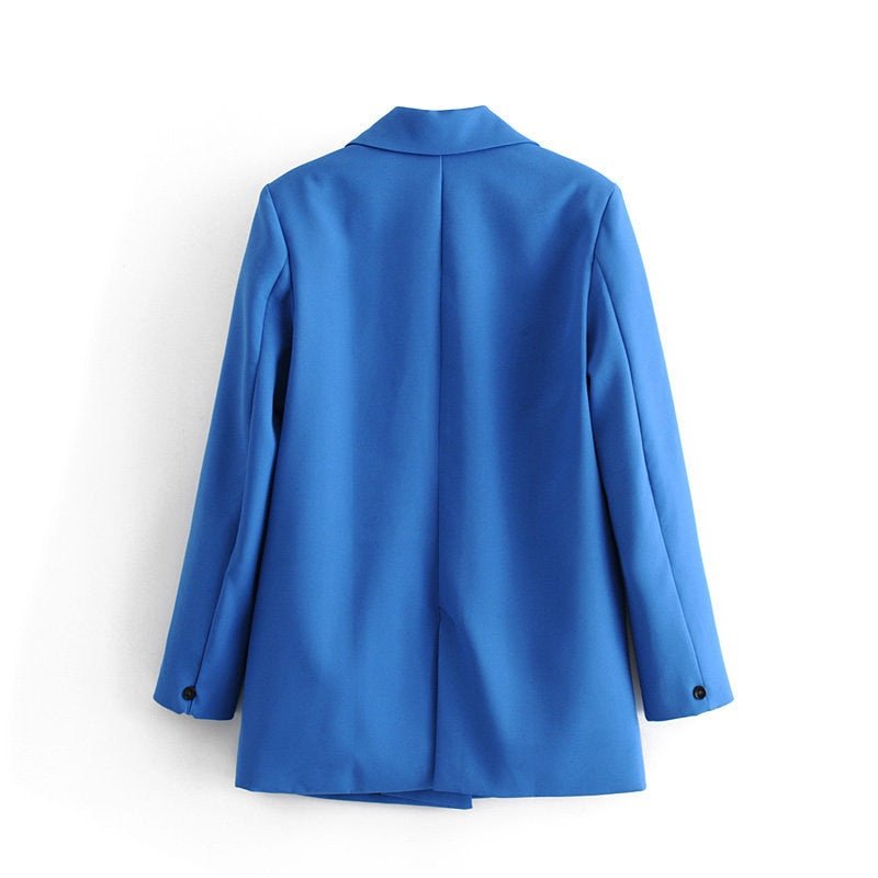Blazer Feminino Gola Entalhada