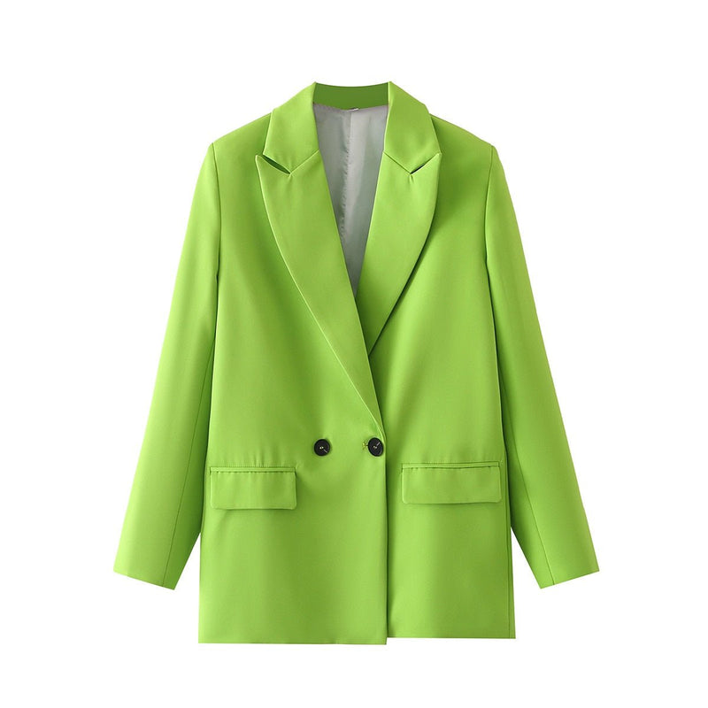 Blazer Feminino Gola Entalhada