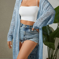 Cardigã Kimono de Crochê Elegante