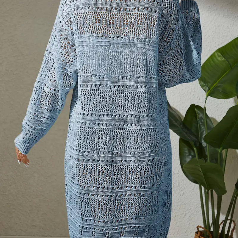 Cardigã Kimono de Crochê Elegante