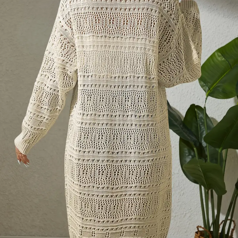 Cardigã Kimono de Crochê Elegante
