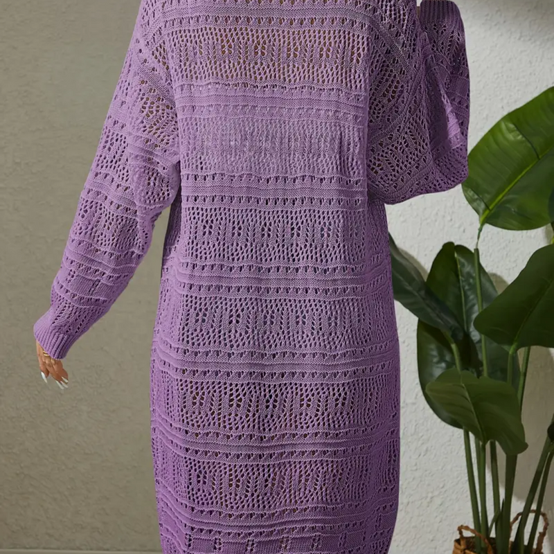 Cardigã Kimono de Crochê Elegante