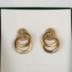 Brinco de Aros Escovados Interligados