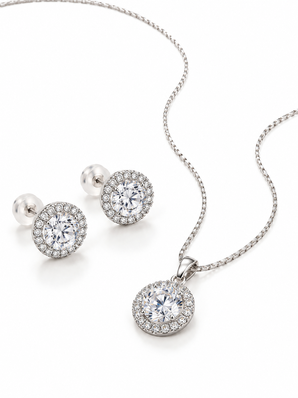 Conjunto Ponto de Luz  Cravejado