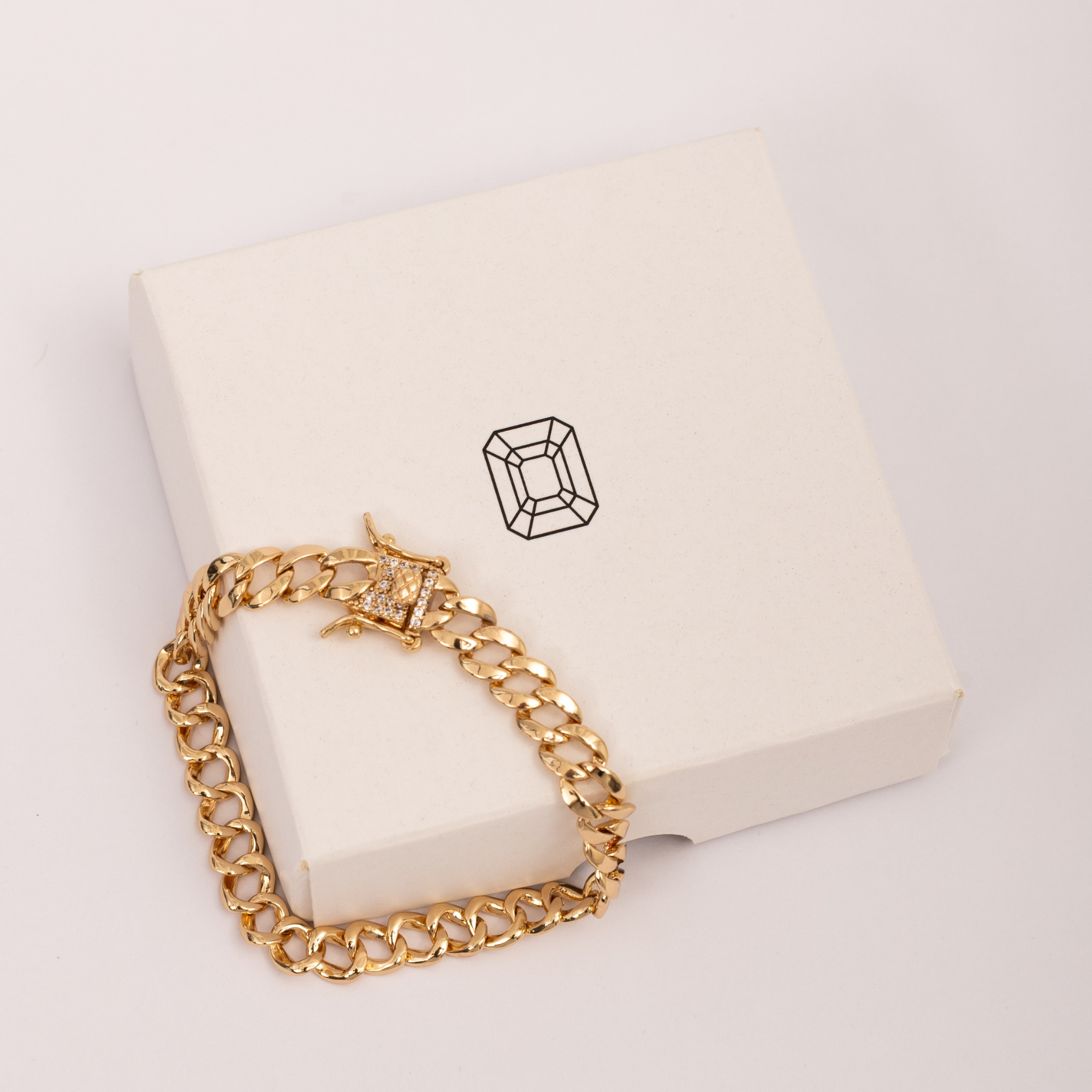 Pulseira Alma Elos Grumet - Fecho Cravejado