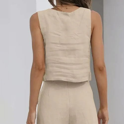 Conjunto Feminino Short e Blusa De Algodão