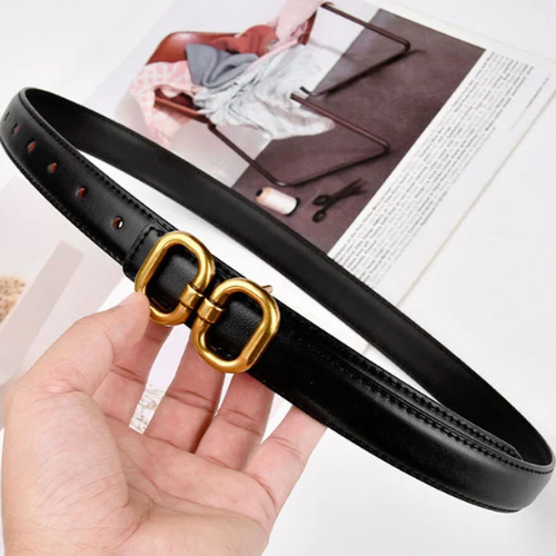 Cinto Feminino Com Detalhe Em Dourado