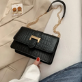 Bolsa Bag Com Detalhes Em Croco