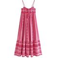 Vestido Bordado Com  Alça  Para o Verão