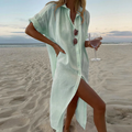Vestido Chemise De Linho