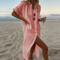 Vestido Chemise De Linho