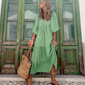 Vestido Colorido Fluído De Verão