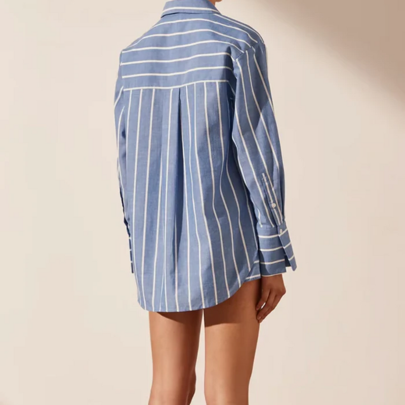 Conjunto Feminino Listrado De Verão