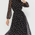 Vestido Midi de Poá