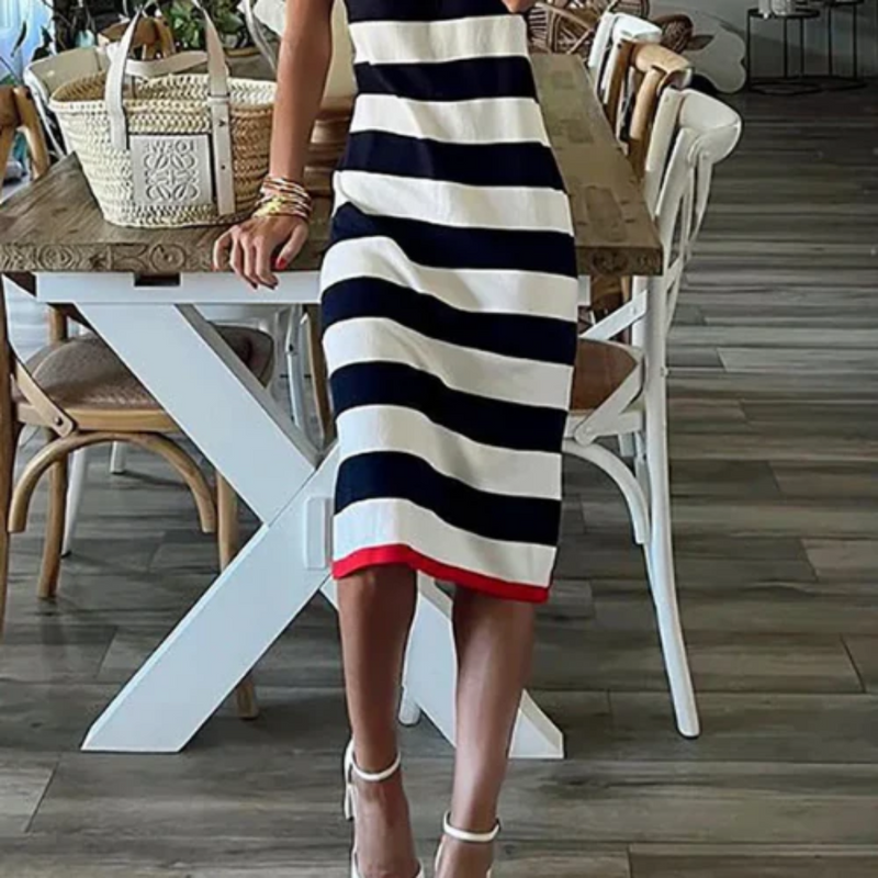 Vestidos De Listra Feminino