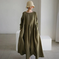 Vestido De Linho Longo