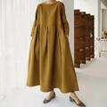Vestido De Linho Longo