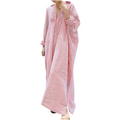 Vestido De Verão Amplo Listrado Feminino