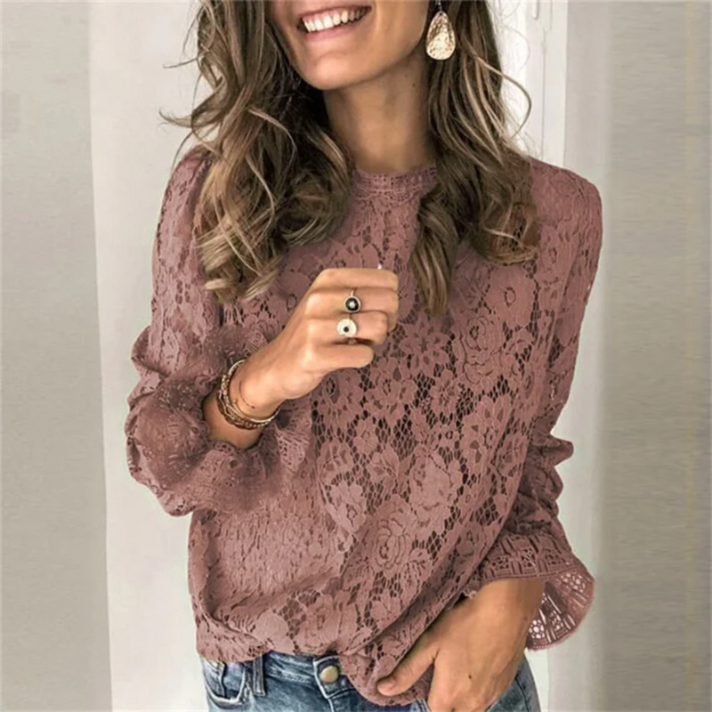 Blusa Casual de Renda