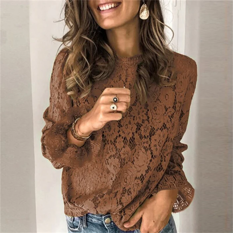 Blusa Casual de Renda