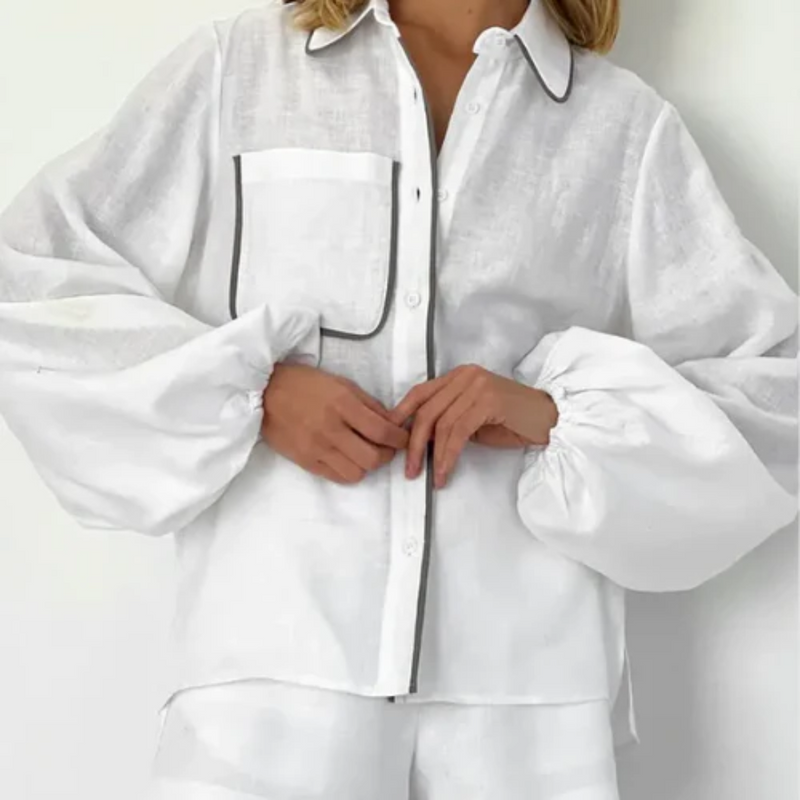 Conjunto De Alfaiataria Com Camisa e Shorts