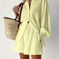 Conjunto De Verão Com Camisa e Shorts