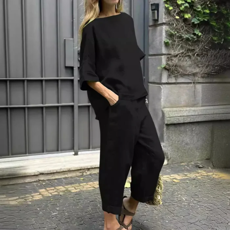 Conjunto Em Linho Para o Verão