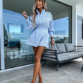 Conjunto Feminino Short e Blusa de Renda