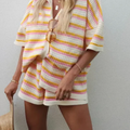 Conjunto Listrado Para o Verão
