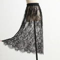 Saia Feminina  De Renda Transparente