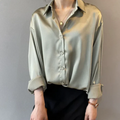 Camisa de Cetim Feminina