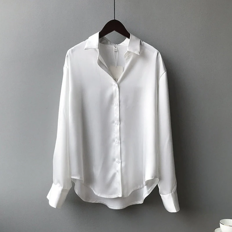 Camisa de Cetim Feminina