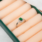 Anel Oval Cravejado