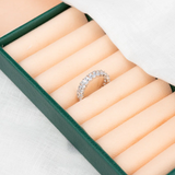Anel Cravejado Inteiro Oval